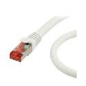 "Python Cat.6 Patchkabel mit Nylongeflecht weiß 15m"