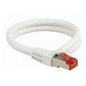 "Python Cat.6 Patchkabel mit Nylongeflecht weiß 1,5m"