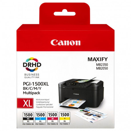 Canon tindipatruunid PGI-1500XL 9182B004 4tk multipakk bis zu 1.020 Seiten gemäß ISO/IEC 24711, BKMC