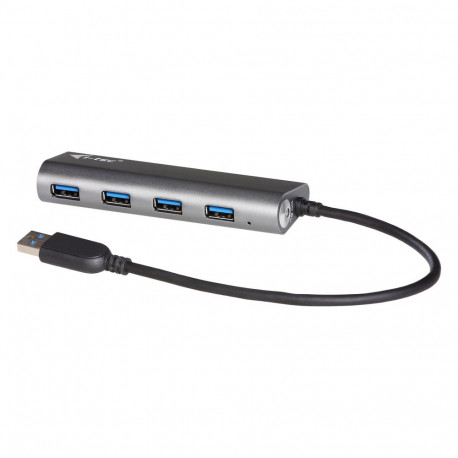 "D I-TEC USB 3.0 4-PORT HUB ALU Metal Charging HUB 4 Port port mit externem Netzadapter 4x USB"