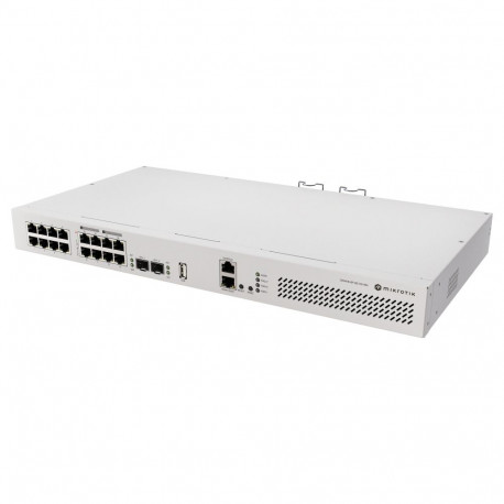 "MikroTik Cloud Router Switch CRS418-8P-8G-2S+RM, 17x Gigabit PoE (8x PoE af/at), 2x 10G SFP+, Rackm