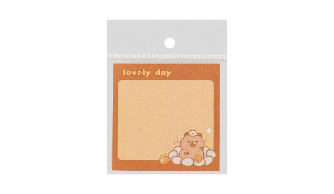 NOTE PAPER 80X80MM 50SH CAPYBARA