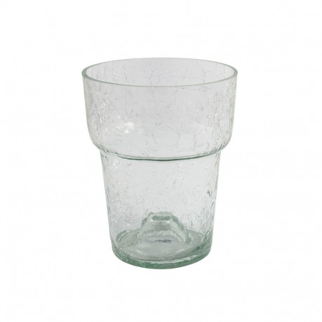 Lillepott klaasist 18cm, läbipaistev