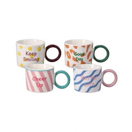 SET OF 4 MUGS 200ML