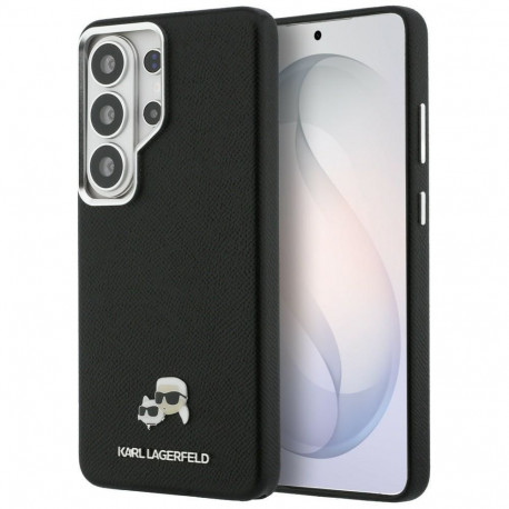 Karl Lagerfeld Karl Lagerfeld Saffiano KC Metal Logo MagSafe Case for Samsung Galaxy S26 - Pink