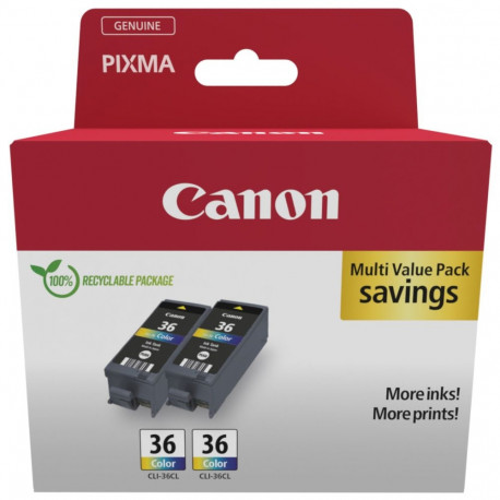 Canon CANON CLI-36 Ink Cartridge Twin Pack