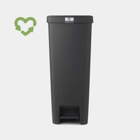 BRABANTIA atkritumu tvertne StepUp ar pedāli  40l  dark grey 800023