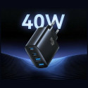 laadija T70 40W 2xUSB-A 2xUSB-C, must