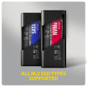 väline korpus EEM2-SD2B 10Gbps M.2 NVMe/S