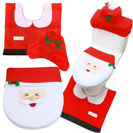 Christmas toilet set