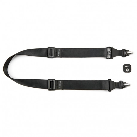 3 Legged Thing AXIS 44 Padded Neck & Shoulder Strap OBSIDIAN