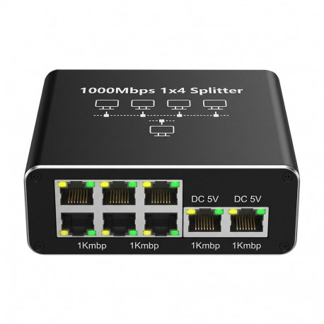 "network splitter/switch 5 Port • 5x 1GbE • Lüfterlos • ALL-NS1005"