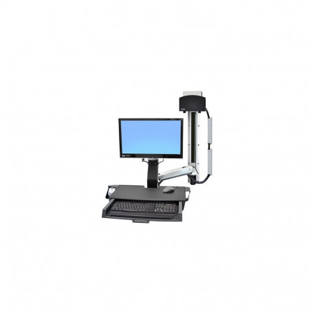 "ERGOTRON StyleView Sit-Stand Combo Ablageflaechen-System Wandmontage LCD bis 61cm 24Zoll 14,5kg.mit