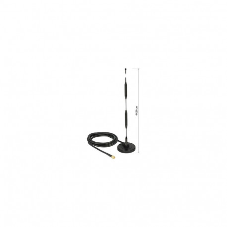 DELOCK LTE antenn SMA-pistik 5dBi jäik omnidirektsionaalne magnetalusega ühenduskaabel RG-58 3m väli