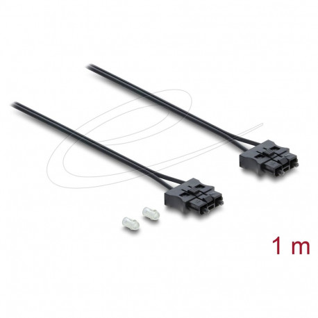 "Delock LWL POF Kunststoff Servo Anschlusskabel Stecker zu Stecker Durchmesser 2,2 mm 1 m schwarz"