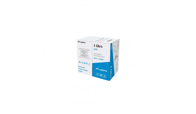 LAN CABLE 1GB/S 305M SOLID CCA RED LANBERG