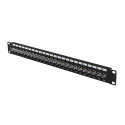 PATCH PANEL 24 PORT 1U F-TYPE CONNECTOR BLACK LANBERG