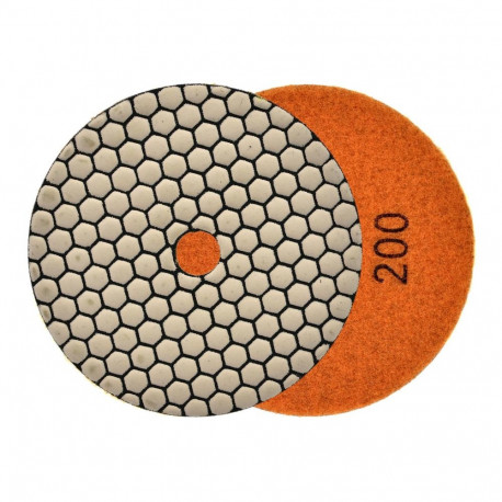 Dimanta sausās pulēšanas disks 125mm, āķis un cilpa, G78939, GEKO