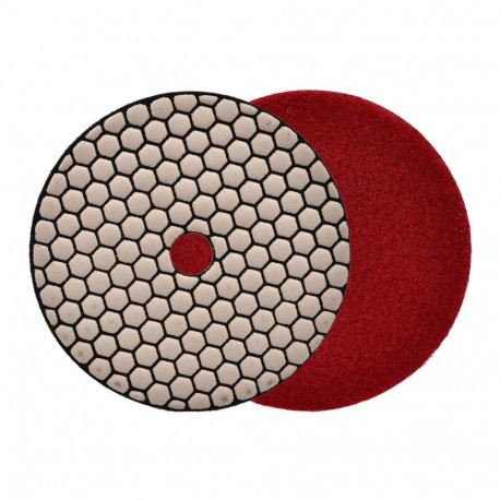 Dimanta sausās pulēšanas disks 125mm, āķa un cilpas stiprinājums, G78940, GEKO