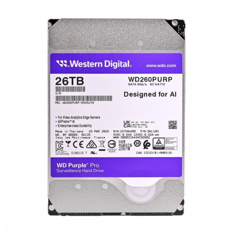 Western Digital sisemine kõvaketas Purple Pro WD240PURP 26TB 7200RPM 3.5" Serial ATA III