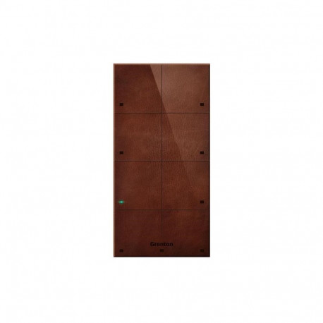 GRENTON TOUCH PANEL/ 8 TOUCH AREAS/ TF-BUS/ DARK, MADE OF NATURAL LEATHER FRONT
