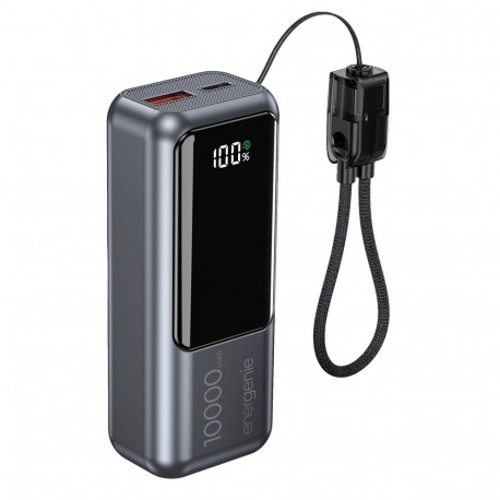 Gembird akupank PB10-PD20-LCD-02 kompaktne kiire laadimisega LCD-ekraaniga 20W 10000mAh, spacegrey