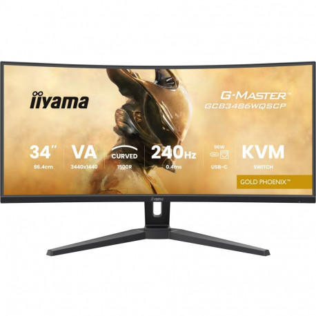 Iiyama monitor G-MASTER GCB3486WQSCP-B1 86.4cm (34") 3440 x 1440pixels ultralai Quad HD, must