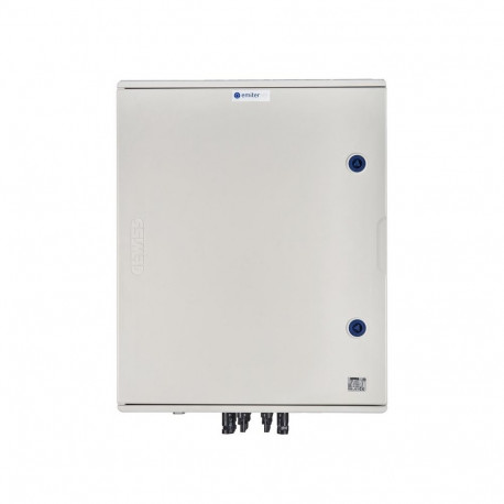 Switchgear attached DCAC hermetic IP66 EMITTER with DC surge arrester Dehn 1000V type 1+2, 4 x PV st