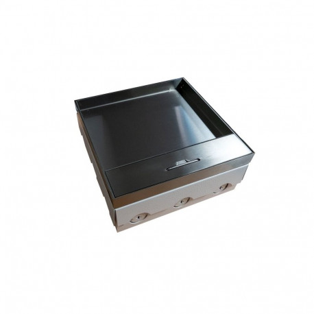 Box podłogowy 12M - puszka podłogowa 12-modułowa do montażu gniazd standardu 22,5x45 mm (45x45 mm), 
