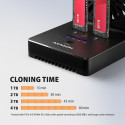 ADSA-M2C22 USB-C 2xNVMe /SATA M.2 20Gbps cooler