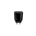 USB charger Ribera 1xUSB-A 18W black