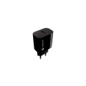 USB charger Ribera 1xUSB-A 18W black