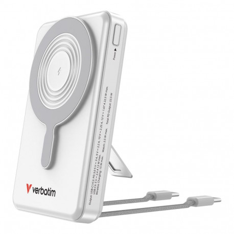 Verbatim akupank Charge'n'Go 2C & Display 10000mAh, hõbedane