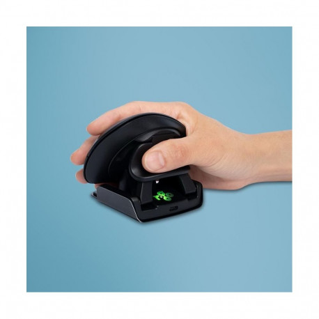 R-Go Tools Ergonomic mouse R-Go Twister, with break software, ambidextrous mouse for both hands, fol