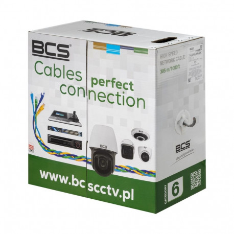 BCS võrgukaabel BCS-U/UTP-CAT6-LSOH 305m U/UTP (UTP) ümmargune, hall
