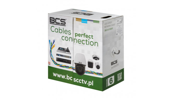 BCS võrgukaabel BCS-U/UTP-CAT6-LSOH 305m U/UTP (UTP) ümmargune, hall