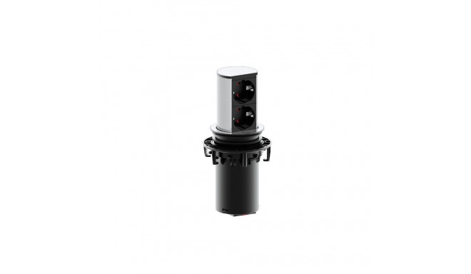 Bachmann 928.002 socket-outlet Black, Silver