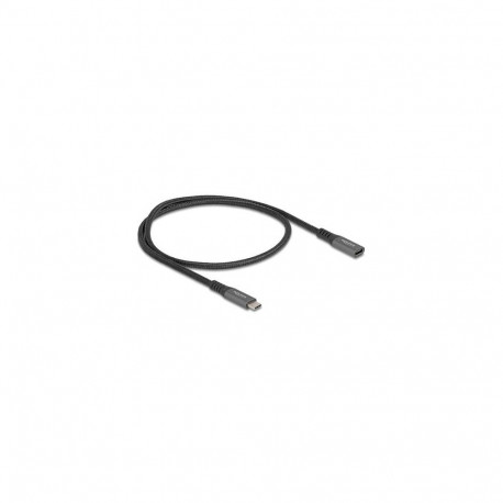 DeLOCK USB 10 Gbps Extension Cable USB Type-C male to female PD 3.0 100 W 0.5 m grey metal