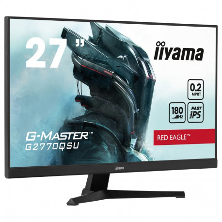 Iiyama monitor G-Master G2770QSU-B6 68,6cm/27" (2560x1440) 16:9 WQHD FastIPS 0,2ms 180Hz HDMI DP USB
