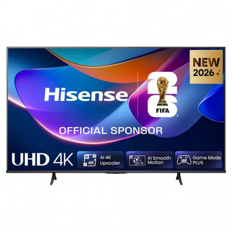 "126,0cm/50"" (3840x2160) Hisense 50A6S Smart TV 4K UHD 9,5ms 60Hz HDMI USB HDR WiFi Bluetooth Black