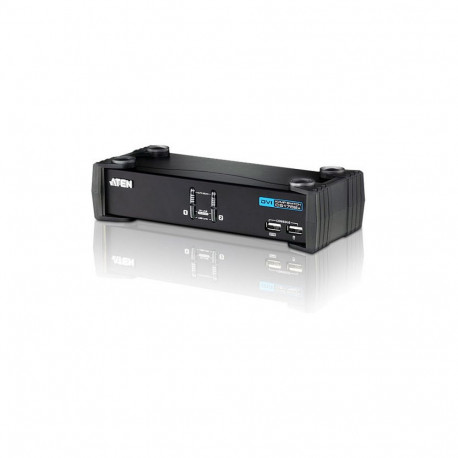 "KVM Switch Umschalter KVM 2-fach *Aten* USB/Audio/"