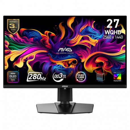MSI monitor MAG 271QPDE X28 67,3cm/26,5" (2560x1440) 16:9 WQHD QD-OLED 0,03ms 280Hz HDMI USB-C