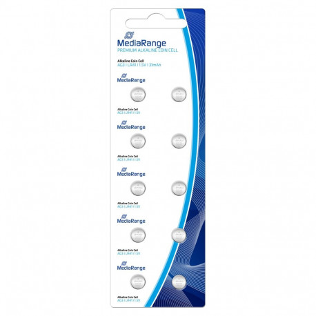 "MediaRange Batterie Knopfzelle Blister Alkaline/LR 41 1,5 10"