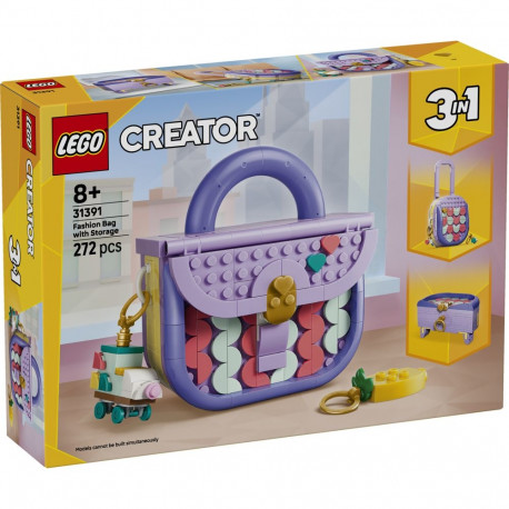 LEGO Creator Stiliseeritud käekott hoiukohaga