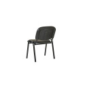 CHAIR ISO BLACK LEATHER DC-221