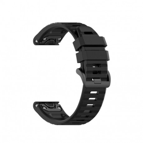fixed | Silicone Strap for Garmin QuickFit 26mm | Black