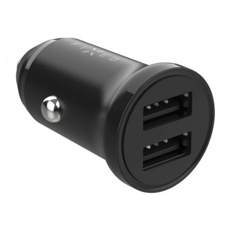 fixed Dual USB Car Charger 15W, Black |