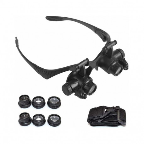 AG480B Okulary powiększające led 25x
