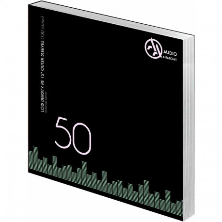 Audio Anatomy VINYL OUTER SLEEVES, 12″ PP / 80µ / 50pcs