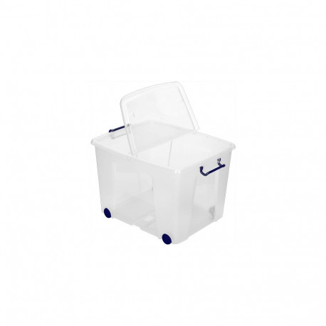 Plastkast kaanega ratastel FELLOWES 75L (34.5 x46x61cm)